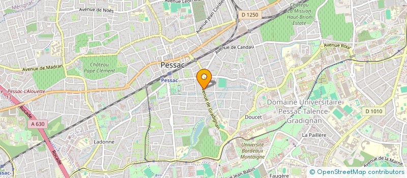 localisation de l'entreprise C.R.S.S.M.AQUITAIN à PESSAC