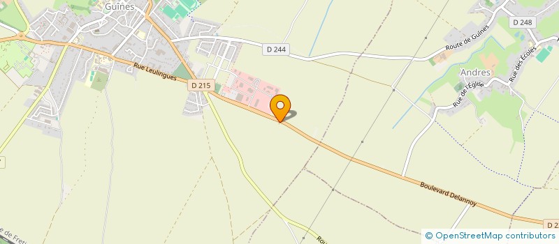 localisation de l'entreprise C.R.T.  GUINES