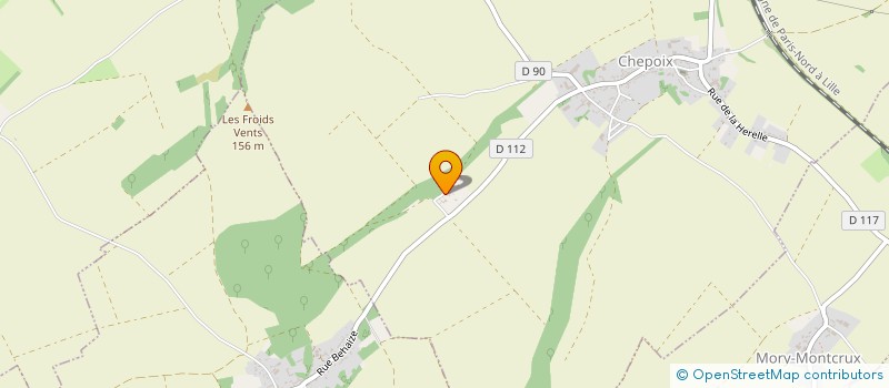 localisation de l'entreprise C.R.T.C.E.  CHEPOIX