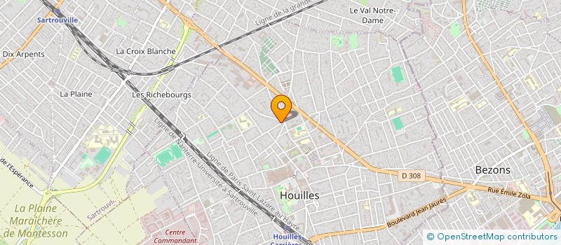 localisation de l'entreprise C.R.T.S  HOUILLES