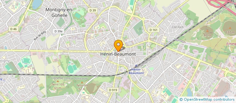 localisation de l'entreprise C.R.V.F. à HENIN-BEAUMONT