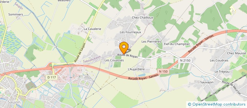 localisation de l'entreprise C.R.V. INVESTISSEMENTS  SABLONCEAUX