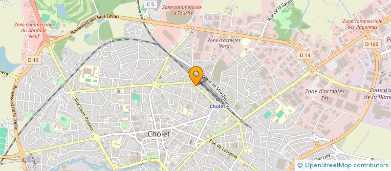 localisation de l'entreprise C.R.Y. à CHOLET