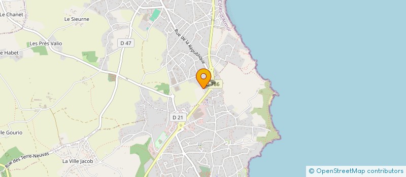 localisation de l'entreprise C'RENO à BINIC-ETABLES-SUR-MER