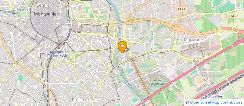 localisation de l'entreprise C'RHEA à MONTPELLIER