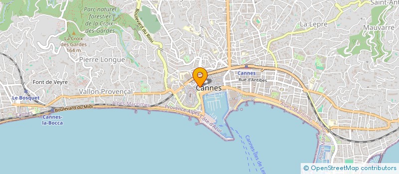 localisation de l'entreprise C.RI.P AZUR à CANNES