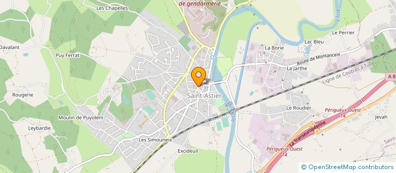 localisation de l'entreprise C.ROBERT  SAINT-ASTIER