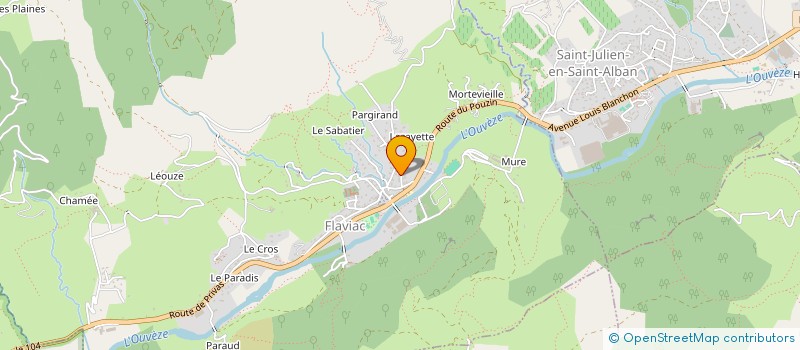 localisation de l'entreprise C.ROBERT-RANU à FLAVIAC
