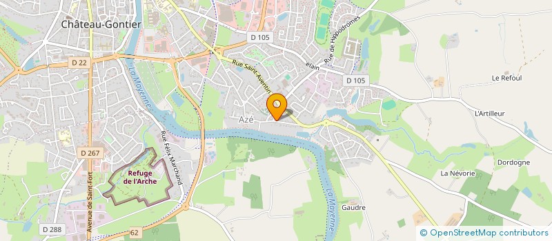 localisation de l'entreprise C@RS  CHATEAU-GONTIER-SUR-MAYENNE