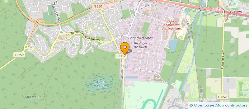 localisation de l'entreprise C.S.2.C  LA TESTE-DE-BUCH