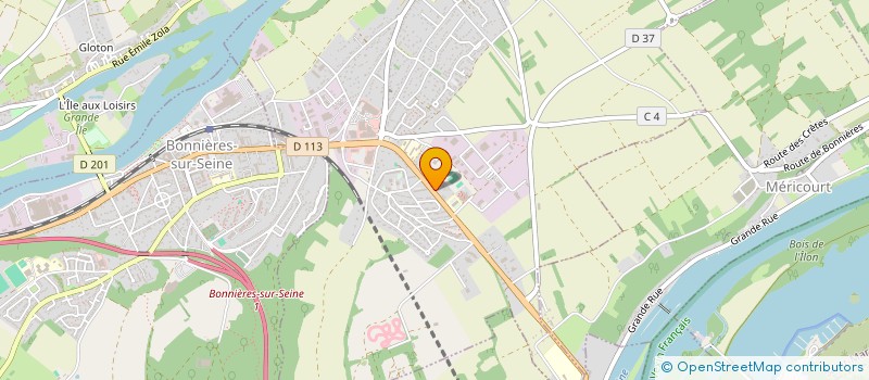 localisation de l'entreprise C.S 21 RD 113  FRENEUSE