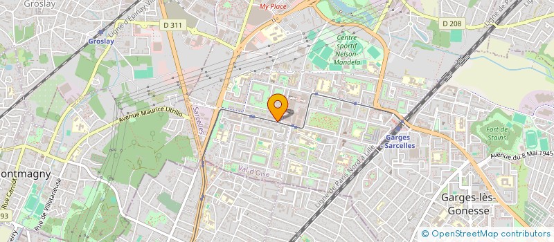 localisation de l'entreprise C.S.3.P.  SARCELLES