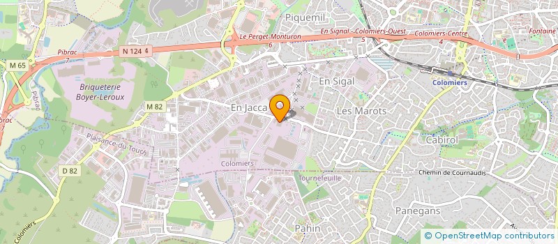 localisation de l'entreprise C&S à COLOMIERS