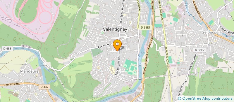 localisation de l'entreprise C.S.A BATIMENT  VALENTIGNEY