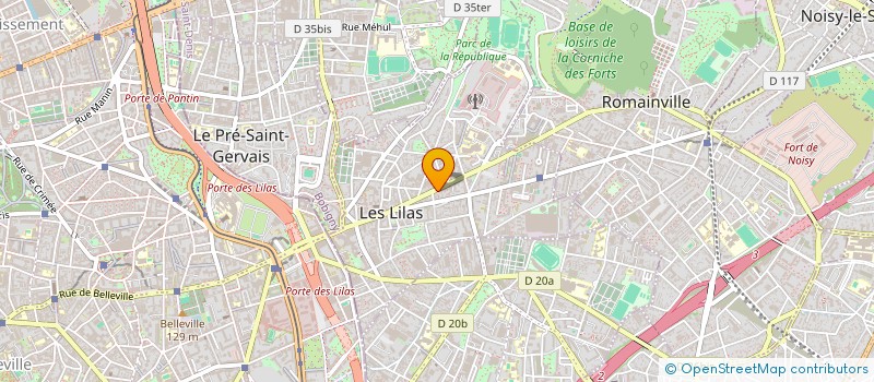 localisation de l'entreprise C S A QUALITY  LES LILAS