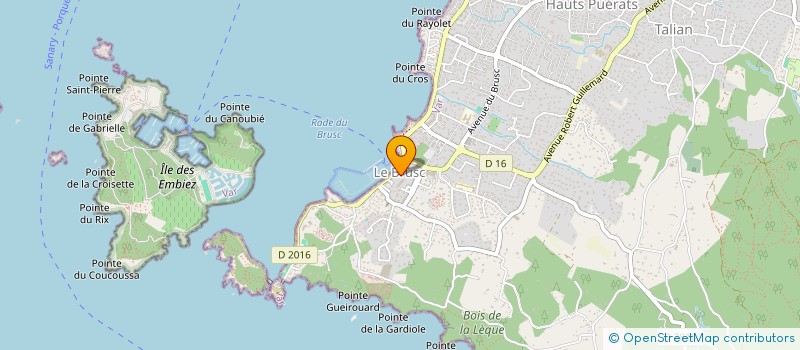 localisation de l'entreprise C.S.B. à SIX-FOURS-LES-PLAGES