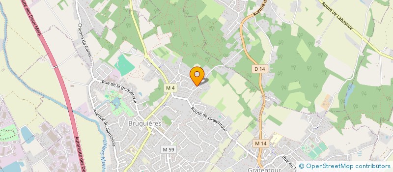 localisation de l'entreprise C.S.B.D  BRUGUIERES