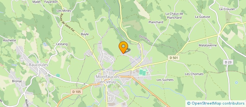 localisation de l'entreprise C.S. BOIS à MONTFAUCON-EN-VELAY