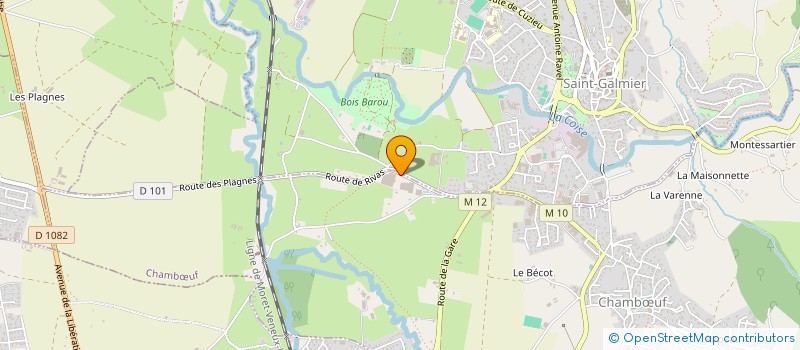 localisation de l'entreprise C.S.C.  CHAMBUF