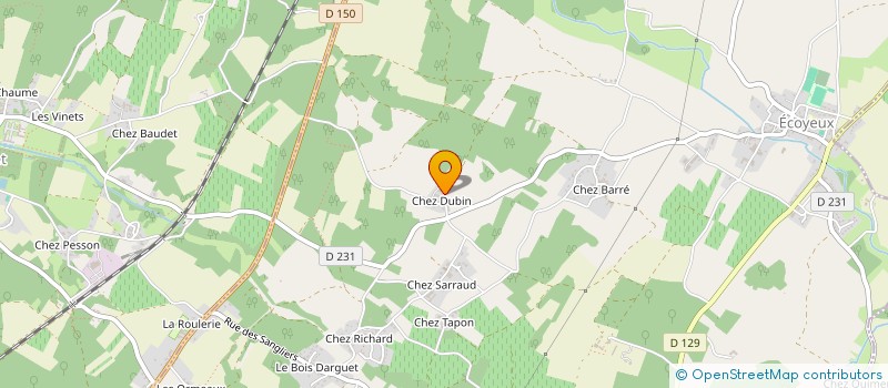 localisation de l'entreprise C.S-C.S.P 17  ECOYEUX