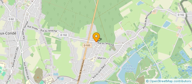 localisation de l'entreprise C.S.C. TECH à CONDE-SUR-L'ESCAUT