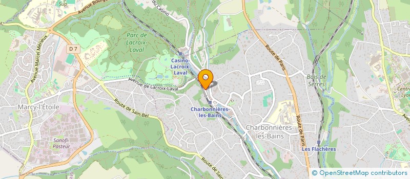 localisation de l'entreprise C&S CAR MOVE  CHARBONNIERES-LES-BAINS