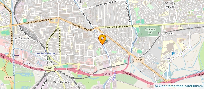 localisation de l'entreprise C & S CAROSSERIE à CALAIS