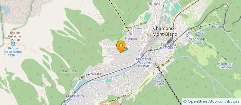 localisation de l'entreprise C&S CHAM PROP  CHAMONIX-MONT-BLANC