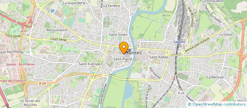 localisation de l'entreprise C S COIF à SAINTES