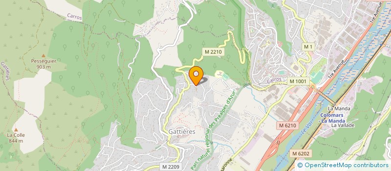 localisation de l'entreprise C.S.COIFFURE  GATTIERES