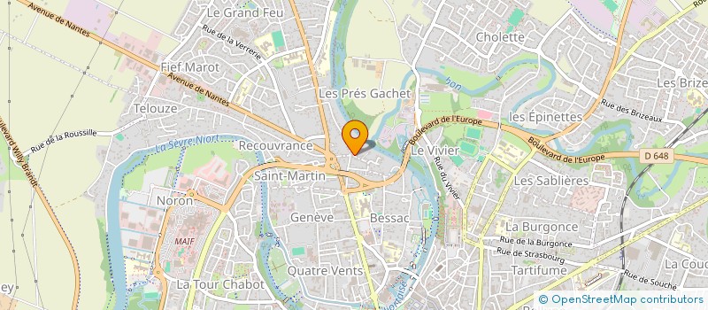 localisation de l'entreprise C&S CONCIERGERIE & SERVICES  NIORT