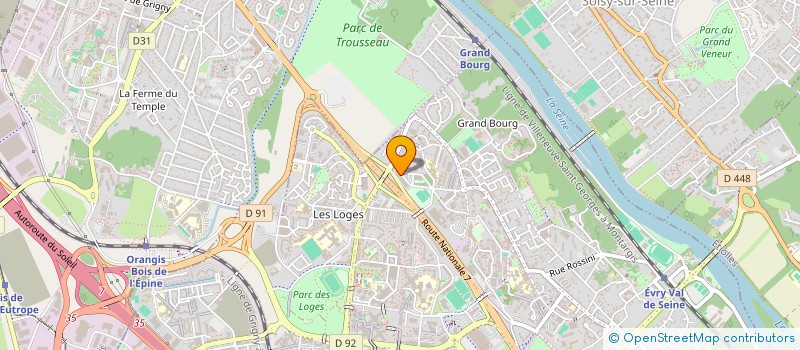 localisation de l'entreprise C.S.D  EVRY-COURCOURONNES