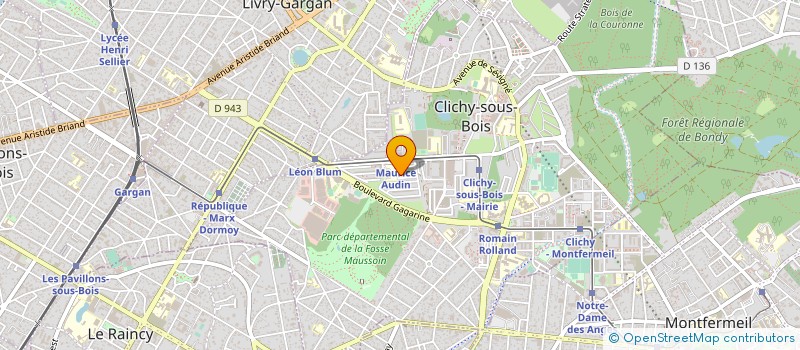 localisation de l'entreprise C.S.D.I. à CLICHY-SOUS-BOIS