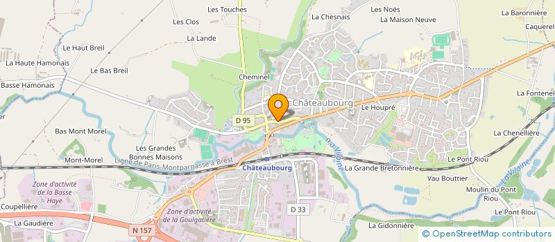 localisation de l'entreprise C.S.D.R  CHATEAUBOURG