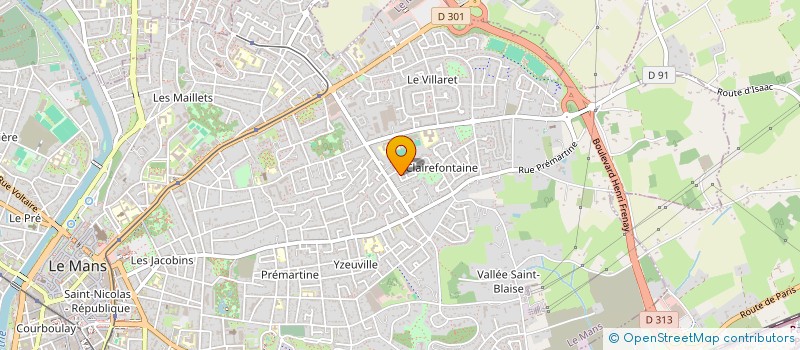 localisation de l'entreprise C.S. DISTRIBUTION  LE MANS