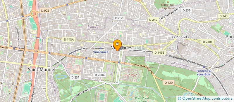 localisation de l'entreprise C.S.F. à VINCENNES