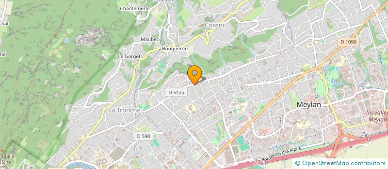 localisation de l'entreprise C.S.F.  CORENC