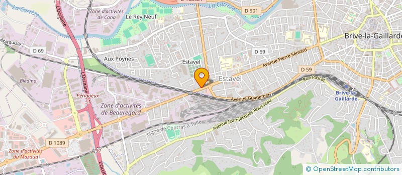 localisation de l'entreprise C.S.F à BRIVE-LA-GAILLARDE