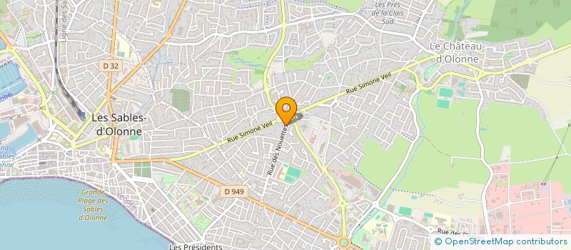 localisation de l'entreprise C&S FAMILLE à LES SABLES D'OLONNE