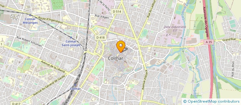 localisation de l'entreprise C S H E SAS  COLMAR