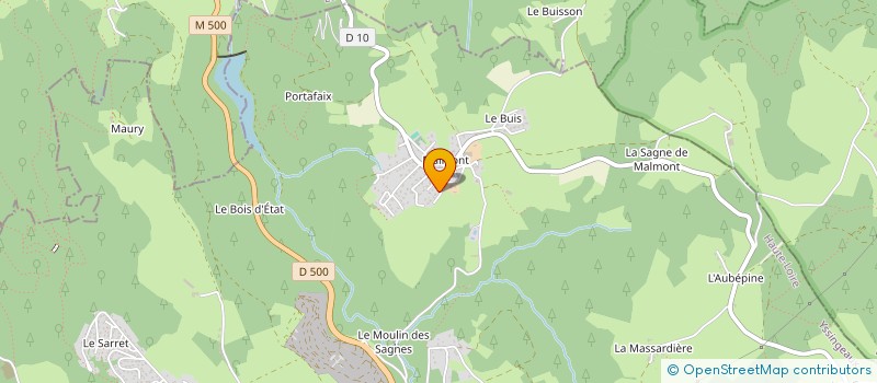 localisation de l'entreprise C.S.I SERVICES à SAINT-JUST-MALMONT