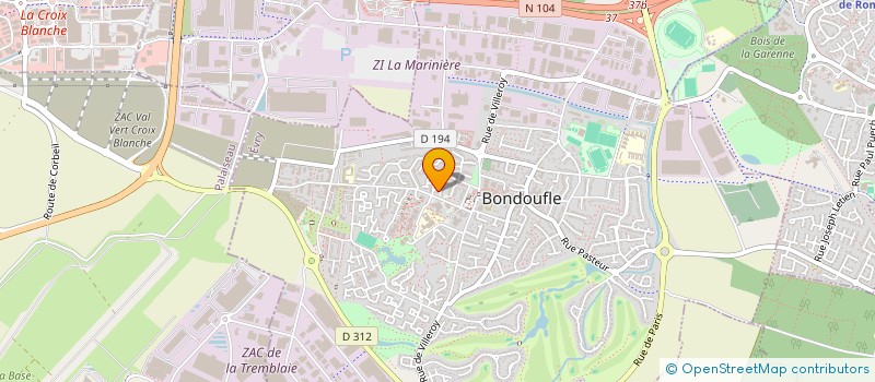 localisation de l'entreprise C&S IMMOBILIER à BONDOUFLE