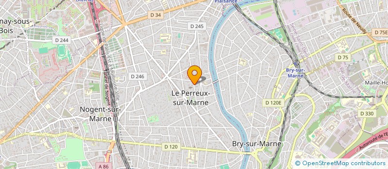localisation de l'entreprise C.S.J.M  LE PERREUX-SUR-MARNE