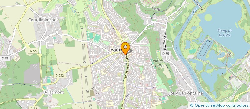 localisation de l'entreprise C.S.K ANIMALERIE  VAUREAL