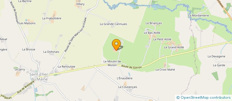 localisation de l'entreprise C S M  ST ELLIER DU MAINE