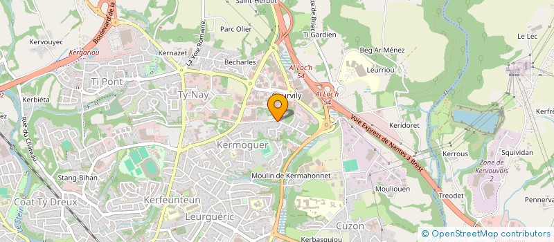 localisation de l'entreprise C.S.M. à QUIMPER