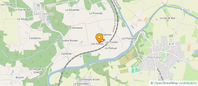 localisation de l'entreprise C.S.M.A. CARRELAGE  SAINT-SENOUX