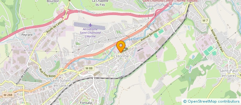 localisation de l'entreprise C S M. CHARPENTE SERRURERIE METALLERIE  L'HORME