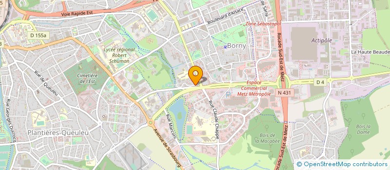 localisation de l'entreprise C.S.M. METZ  METZ