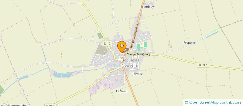 localisation de l'entreprise C.S.O. CT CLUB SPORTIF OUCQUOIS CYCLOTOURISME  OUCQUES LA NOUVELLE